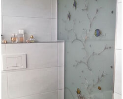 Tennwand mit Motiv Wasserwelt