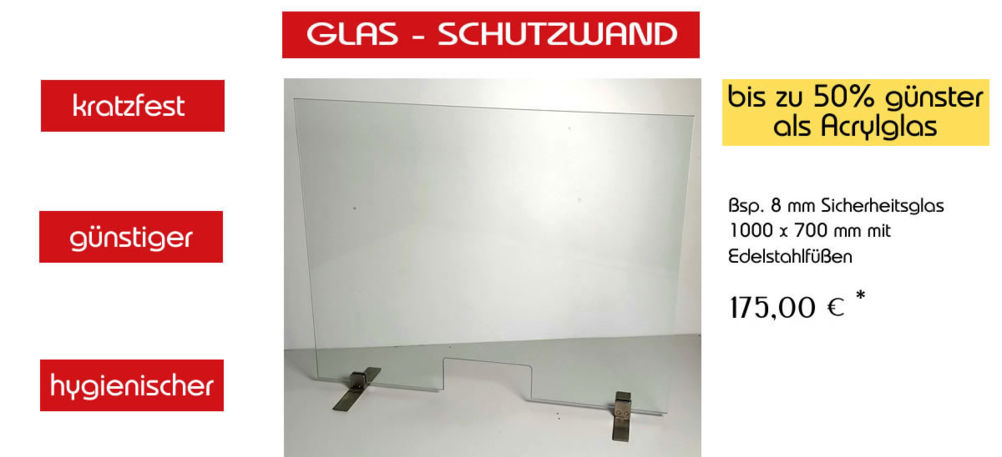 GLAS - SCHUTZWAND